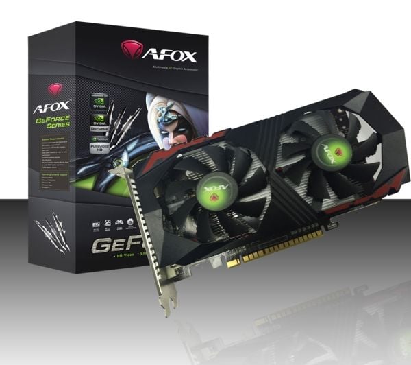 AFOX AF1050TI-4096D5H5, GeForce GTX 1050 Ti, 4 GB, GDDR5, 128 bit, 7680 x 4320 piksler, PCI Express 3.0