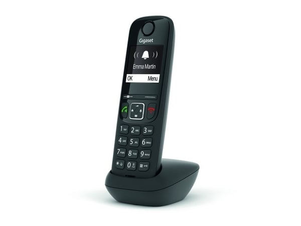 Gigaset AS690HX - Trådlös förlängningshandenhet med nummerpresentation - ECO DECT\GAP\CAT-iq - svart