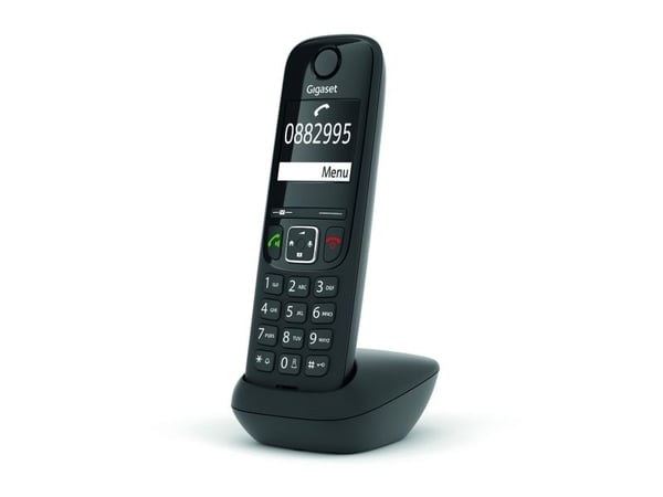 Gigaset AS690HX - Trådlös förlängningshandenhet med nummerpresentation - ECO DECT\GAP\CAT-iq - svart