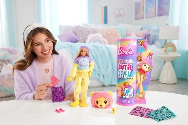 Barbie Cutie Reveal Barbie Cozy Lion Tee