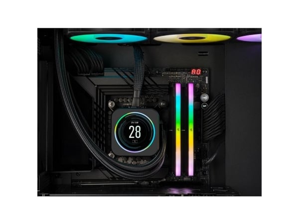 CORSAIR Vengeance RGB - DDR5 - sett - 32 GB: 2 x 16 GB - DIMM 288-pin - 6200 MHz / PC5-49600 - CL36 - 1.4 V - ikke-bufret - svart