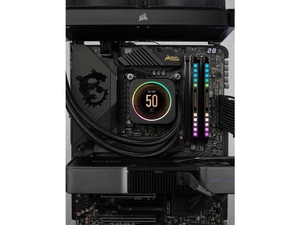 CORSAIR Dominator Platinum RGB - DDR5 - sett - 64 GB: 2 x 32 GB - DIMM 288-pin - 6400 MT/s / PC5-51200 - CL32 - 1.4 V - ikke-bufret - svart