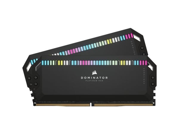 CORSAIR Dominator Platinum RGB - DDR5 - sett - 64 GB: 2 x 32 GB - DIMM 288-pin - 6400 MT/s / PC5-51200 - CL32 - 1.4 V - ikke-bufret - svart