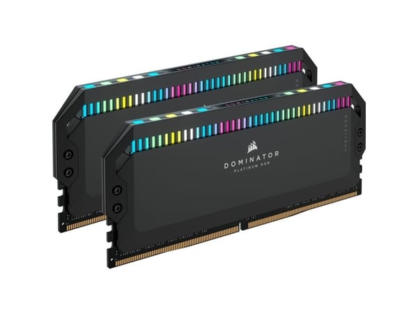 CORSAIR Dominator Platinum RGB - DDR5 - sett - 64 GB: 2 x 32 GB - DIMM 288-pin - 6600 MHz - CL32 - 1.4 V - ikke-bufret - svart