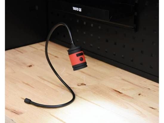Yato YT-08516, 3 W, LED, IP54, 700 mAh, Sort, Frittstående arbeidslys
