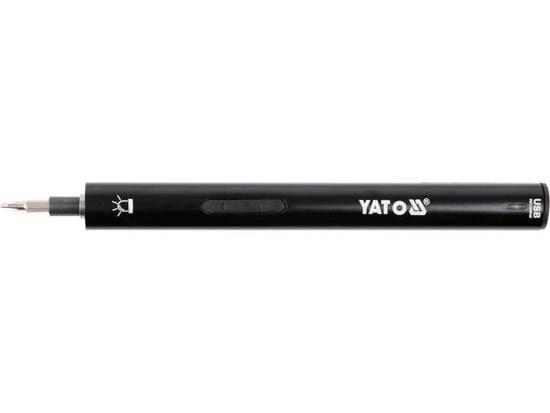 Yato YT-27930, Elektrisk skrutrekker, Rett håndgrep, Sort, 45,6 dB, Batteri, 3,6 V
