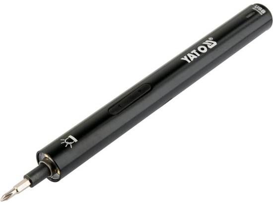 Yato YT-27930, Elektrisk skrutrekker, Rett håndgrep, Sort, 45,6 dB, Batteri, 3,6 V