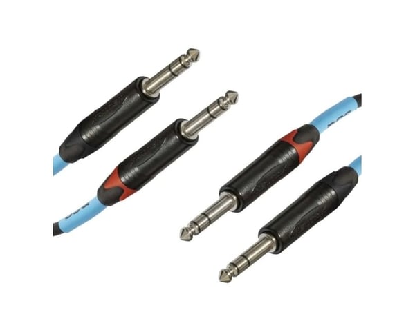 Kabel SSQ JSJS1 PRO - 2x jack stereo 6,3mm - 2x jack stereo 6,3mm NEUTRIK
