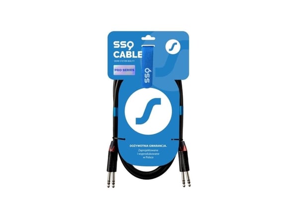 SSQ JSJS2 PRO - Kabel 2x Jack Stereo - 2x Jack Stereo, 2 m