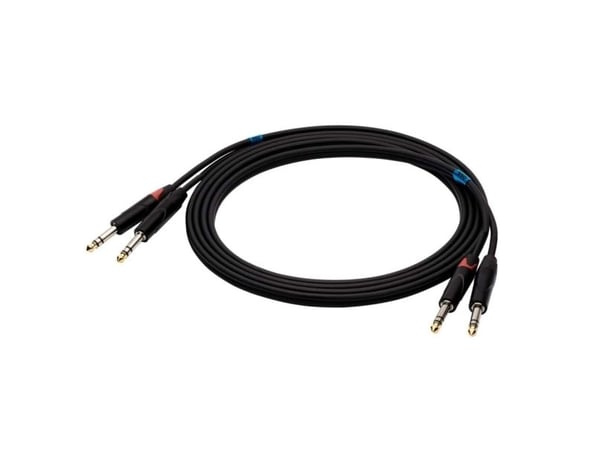 Kabel SSQ JSJS3 PRO - 2x jack stereo 6,3mm - 2x jack stereo 6,3mm NEUTRIK