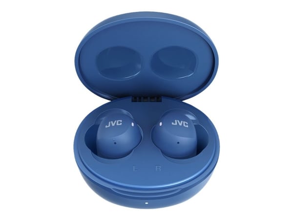 JVC HA-A6T - Gumy Mini - True wireless-hodetelefoner med mikrofon - i øret - Bluetooth - blåbær