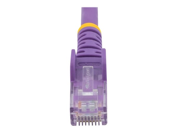 Startech 50cm CAT6 Ethernet Cable, 10 Gigabit Snagless RJ45 650MHz 100W PoE Patch Cord, CAT 6 10GbE UTP Network Cable w/Strain Relief, Purple, Wiri...
