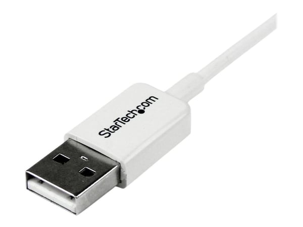 StarTech 3.3 ft. (1 m) USB to Micro USB Cable - USB 2.0 A to Micro B - White - Micro USB Cable (USBPAUB1MW) - USB-kabel - Micro-USB type B (hann) t...