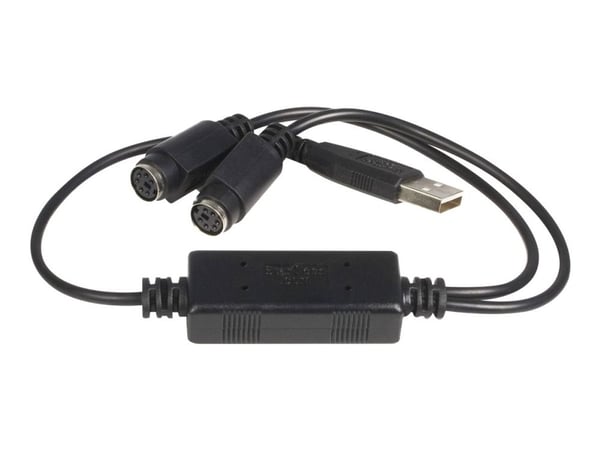 StarTech USB to PS/2 Adapter for Keyboard and Mouse - Keyboard / mouse adapter - USB - USBPS2PC - Tastatur- / musadapter - USB - for P/N: PS2UTPEXT...
