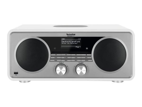 TechniSat DigitRadio 602 - Lydsystem - 70 watt (Total) - hvit, sølv
