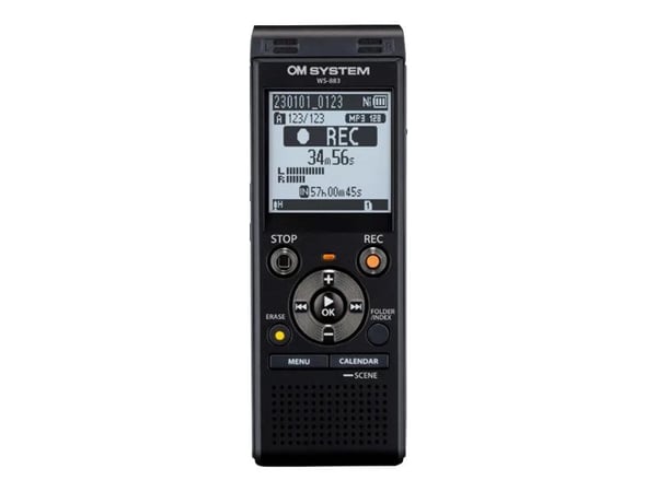 Olympus WS-883 - Taleopptaker - uten operativsystem - 8 GB - svart