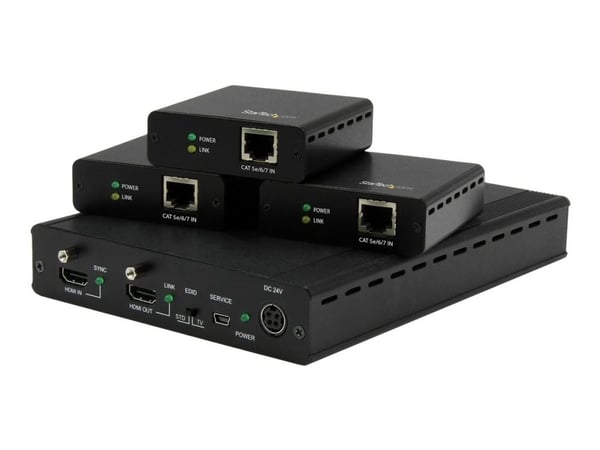StarTech.com ST124HDBT, 4096 x 2160 pikseliä, AV-lähetin ja -vastaanotin, 70 m