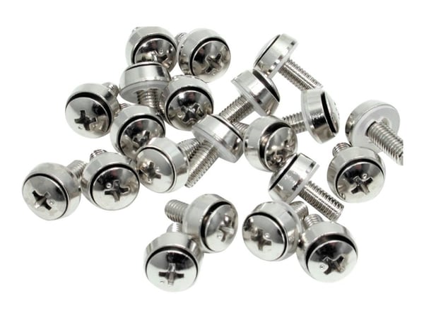 Startech M6 x 12mm - Screws - 100 Pack - M6 Mounting Screws for Server Rack & Cabinet (CABSCREWSM62) - Skruesett (en pakke 100)