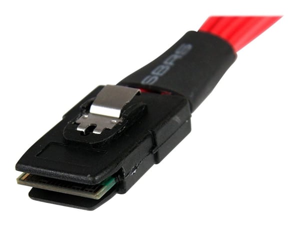StarTech.com SAS8087S450, 0,05 m, SFF-8087, SATA, Uros/uros, Musta, Punainen, 60 g
