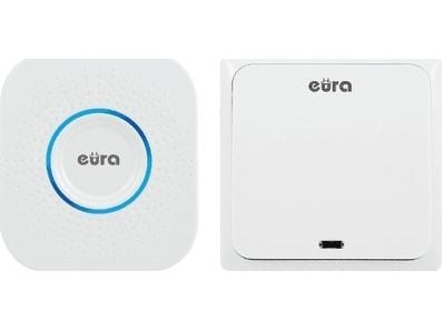 Eura trådløs ringeklokke ''EURA'' WDP-82H2 ''CHILL-OUT'' batterifri, knapp (kinetisk), utbyggbar Eura trådløs ringeklokke ''EURA'' WDP-82H2 ''CHILL-OUT'' batterifri, knapp (kinetisk), utbyggbar