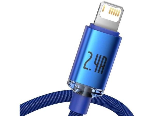 Baseus CAJY000003, 1,2 m, Lightning, USB A, Hankjønn, Hankjønn, Blå