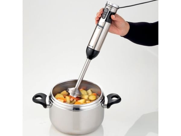 Ariete 898, Stav Mikser, 2 l, 1000 W, Sort, Rustfritt stål