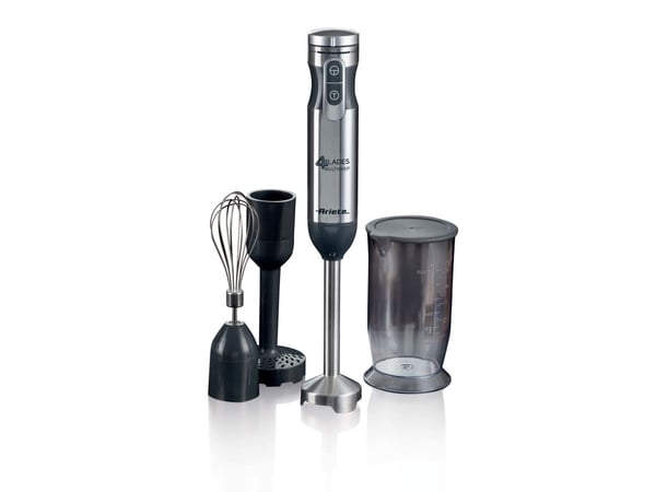 Ariete 898, Stav Mikser, 2 l, 1000 W, Sort, Rustfritt stål