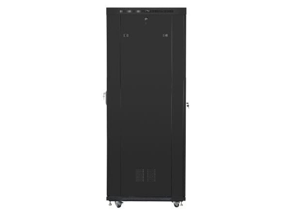 19" 27U 800X1200 MUSTA LCD-LEVY REI'ITETTY OVI LANBERG ASENNUSTELINE (FLAT PACK)