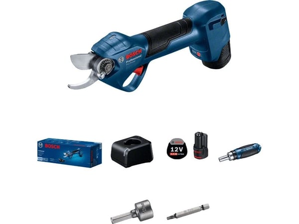 Bosch Pro Pruner Professional, 2,5 cm, Sort, Blå, Boks, Lithium-Ion (Li-Ion), 12 V, 110 mm