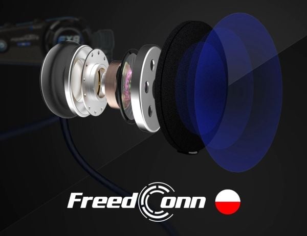 Intercom til motorcykler FREEDCONN T-MAX S V4 PRO SINGLE Sort