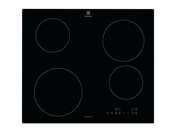 Electrolux LIB60420CK, Svart, Innebygget, 59 cm, Sonebasert induksjon, Glass-keramikk, 4 zone(s)