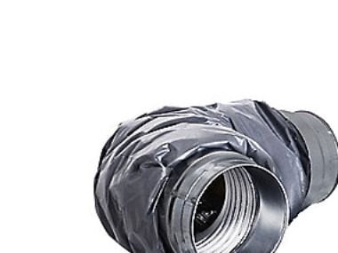 flex lyddæmp. Ø125-1200 - MF/MF 25 mm iso. PE overflade