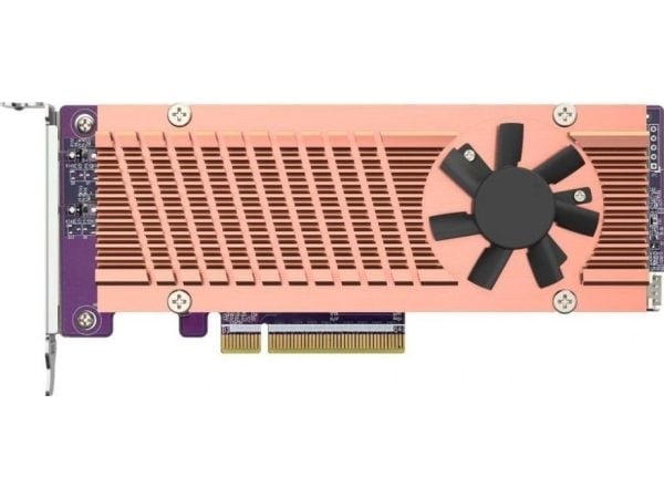 QNAP QM2-2P-384 - Lagringskontroller - PCIe 3.0 - lav profil - PCIe 3.0 x8