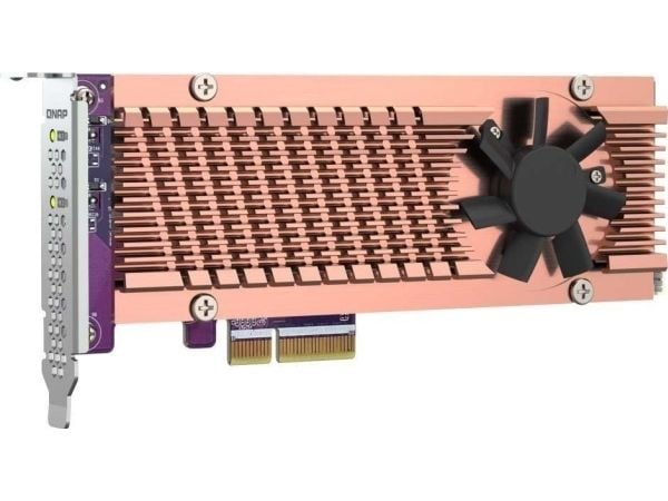 QNAP QM2-2P-344 - Lagringskontroller - M.2 - PCIe - lav profil - PCIe 3.0 x4