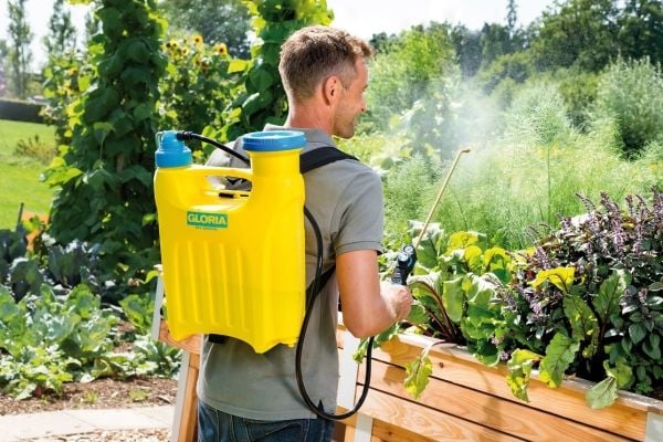 GLORIA Hobby 1200, Ryggsekkstil, 12 l, 12 l, Blå, Gult, Plast, Messing
