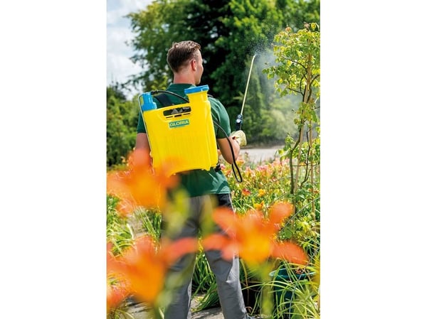 GLORIA Hobby 1200, Ryggsekkstil, 12 l, 12 l, Blå, Gult, Plast, Messing