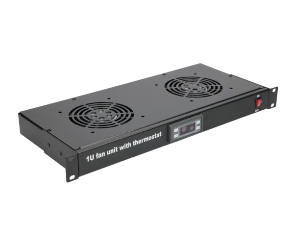 Ekstralink | Viftepanel | 19", 2 vifter, med termostat
