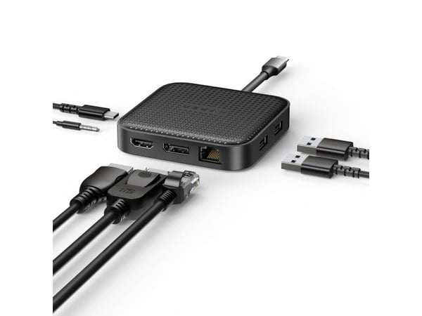 HyperDrive Mobile Dock - Dockningsstation - USB4 - HDMI, DP - 1GbE