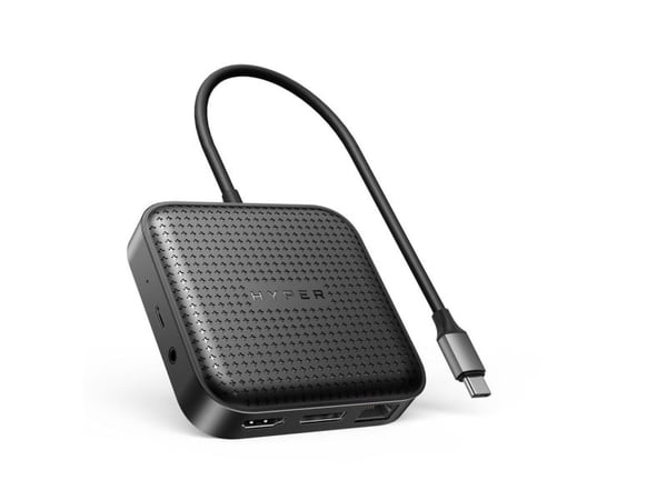 HyperDrive Mobile Dock - Dockningsstation - USB4 - HDMI, DP - 1GbE