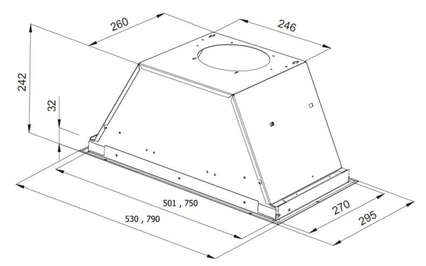 Silverline Astec-insats 79 cm, RF, digital