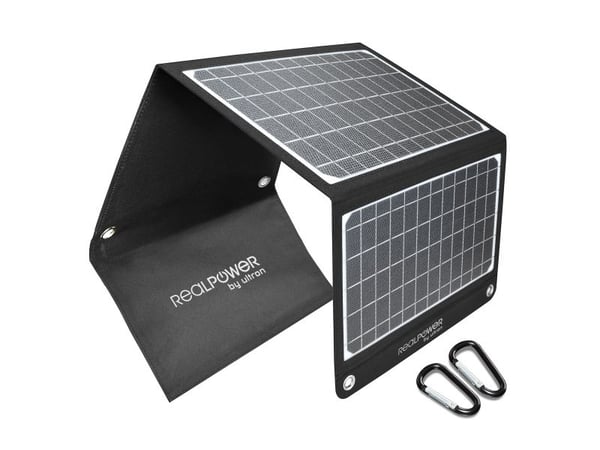 RealPower SP-22E, 22,5 W, 5 V, 3 A, USB, Sort, IPX5