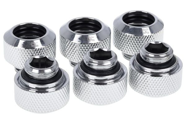 Alphacool 17376, Liitoskappaleet, Messinki, Hopea, 1/4", 21 mm, 21 mm