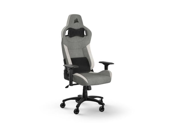 CORSAIR T3 RUSH - Spillestol - armlener - T-formet - tipping - stoff - gråhvit