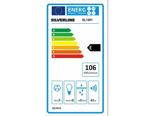 Silverline SL 1201 HV, 482 m³/h, E, D, C, 68 dB, 57 dB