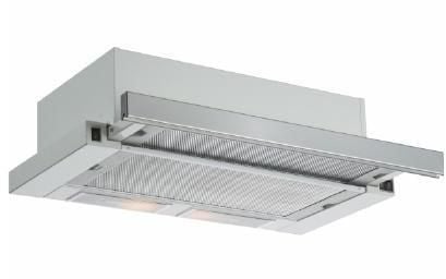 SILVERLINE Luna SL 1116 - Panser - teleskopisk - bredde: 60 cm - dybde: 30.5 cm - ekstraksjon og resirkulasjon (-) - hvit