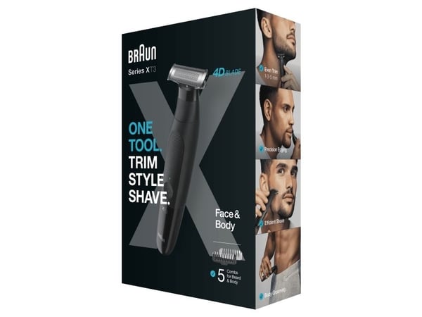 Braun XT3200, Sort, Rustfrit stål, Rektandel, 1 mm, 5 mm, Universel