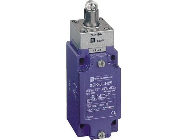 Schneider Electric XCKJ167H29, Ledningsført, Zamak, IP66, Blå, CCC CSA UL, 40 mm