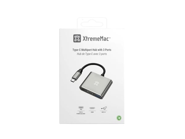 XtremeMac - Dockningsstation - USB-C - HDMI