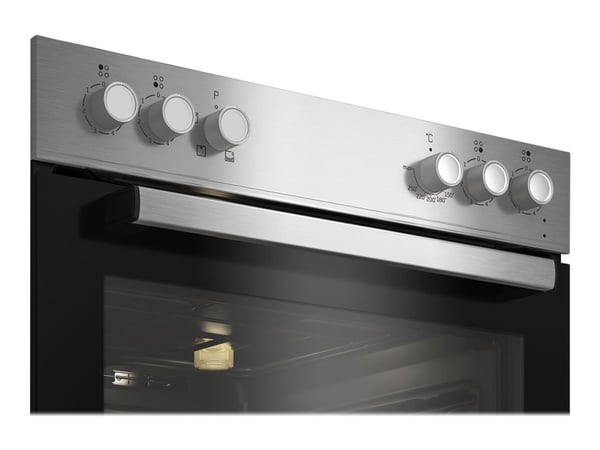 Beko BBUC12020X - Ugn med spisplatta - inbyggd - med självrengöring - rostfritt stål