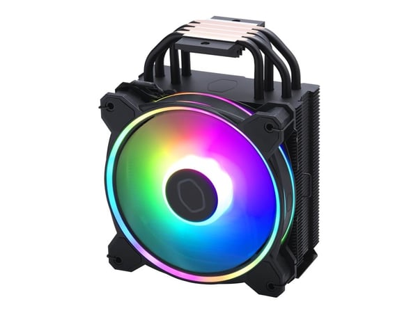 Cooler Master Hyper 212 HALO - Prosessorkjøler - (for: LGA1156, LGA1155, LGA1150, LGA1151, AM4, LGA1200, LGA1700, AM5) - aluminium - 120 mm - svart
